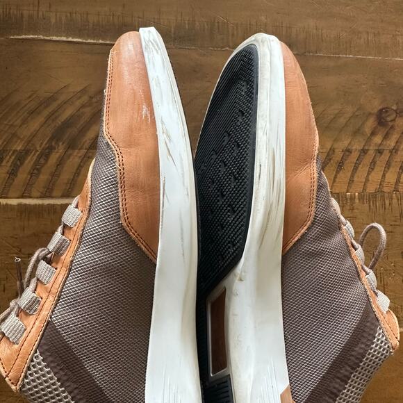 Wolf and Shepherd Men's Crossover Victory Trainer Italian Leather Mesh Shoes - Picture 13 of 15